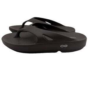 OOFOS Original Mocha Brown Recovery Sandals Flip Flop Size M7 W8